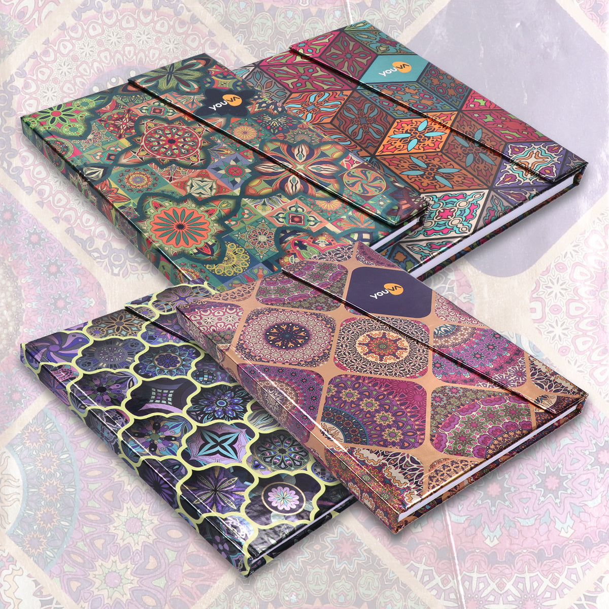 Navneet Youva | Metallica | Magnetic Case Bound / Hard Cover Notebook | Office / Personal stationery | Single Line | A5 Size - 14.8 x 21 CM  | Single Line | 192 Pages Pack Of 1