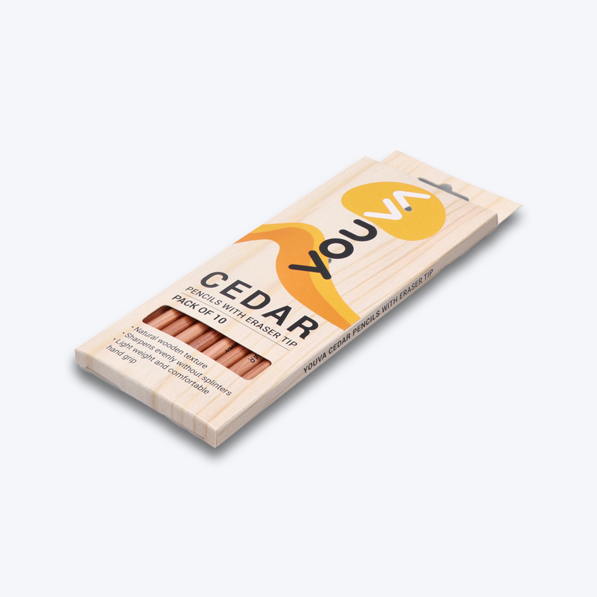 Navneet Youva | Cedar Pencils for students and executives| Light weight Pencils| Made from Cedar lite wood|Pack of 10