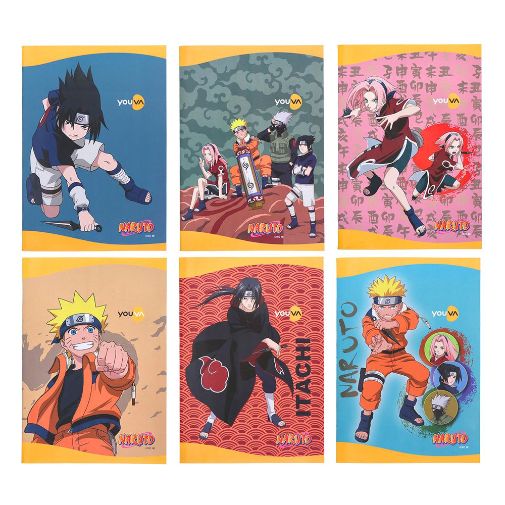 Youva NARUTO Long Book| Single Line| 172 Pages | A4 Size 21cm x 29.7cm| For Students by Navneet