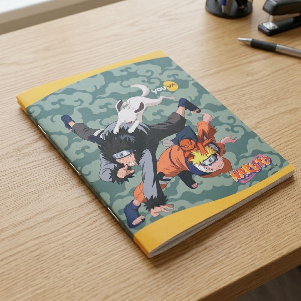 Youva NARUTO Jumbo Note Book| Single Line| 172 Pages | Jumbo Size 18cm x 24cm| For Students by Navneet