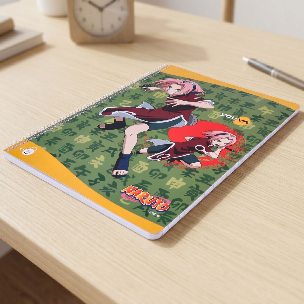Youva NARUTO Spiral Long Book | Single Line | 172 Pages | A4 Size 21cm x 29.7cm| For Students by Navneet