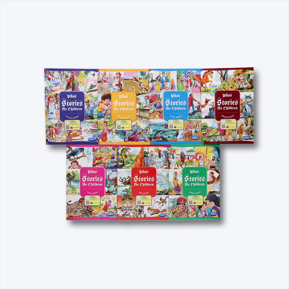 Navneet Stories For Children 7 books- With Colourful Illustrations - Read aloud stories - short classic stories with Morals - 85+ bedtime stories - Audio Book - Social-Emotional