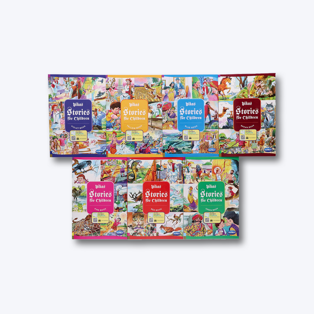 Navneet Stories For Children 7 books- With Colourful Illustrations - Read aloud stories - short classic stories with Morals - 85+ bedtime stories - Audio Book - Social-Emotional