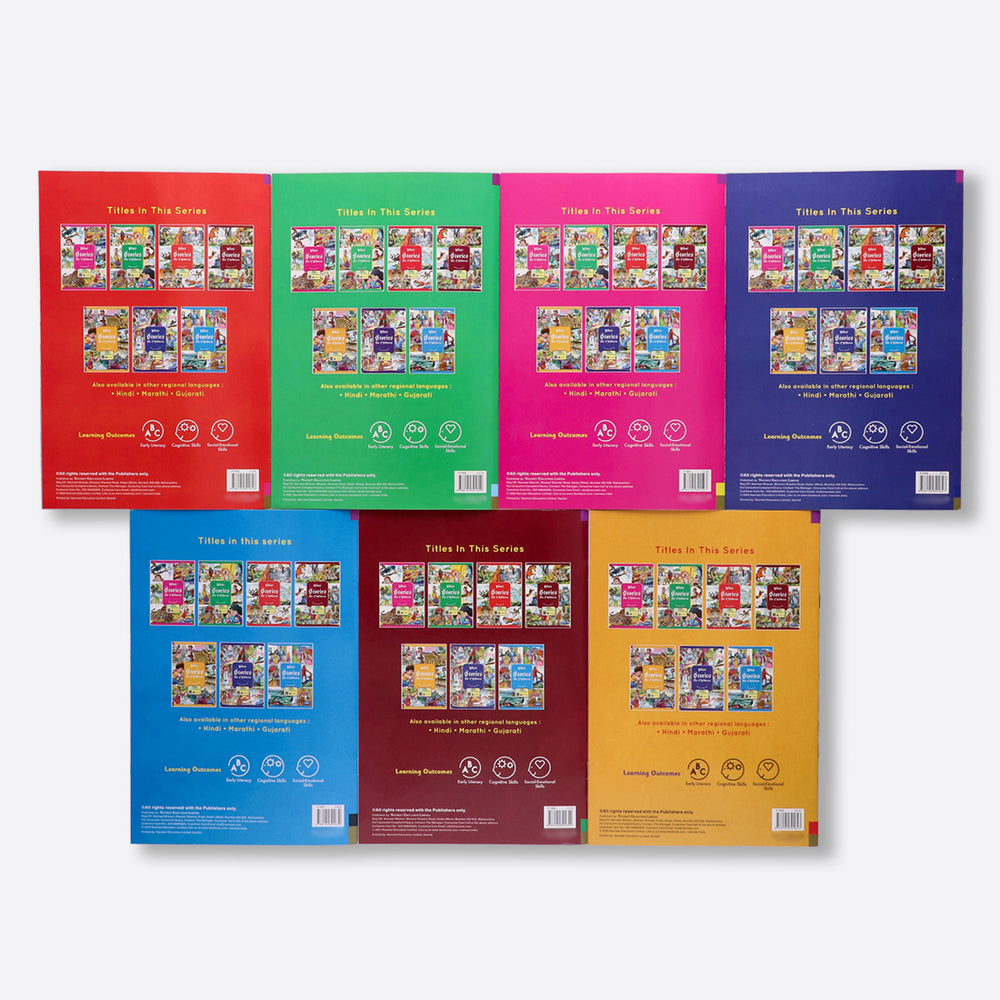 Navneet Stories For Children 7 books- With Colourful Illustrations - Read aloud stories - short classic stories with Morals - 85+ bedtime stories - Audio Book - Social-Emotional