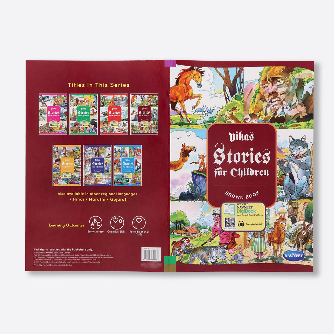 Navneet Stories For Children 7 books- With Colourful Illustrations - Read aloud stories - short classic stories with Morals - 85+ bedtime stories - Audio Book - Social-Emotional