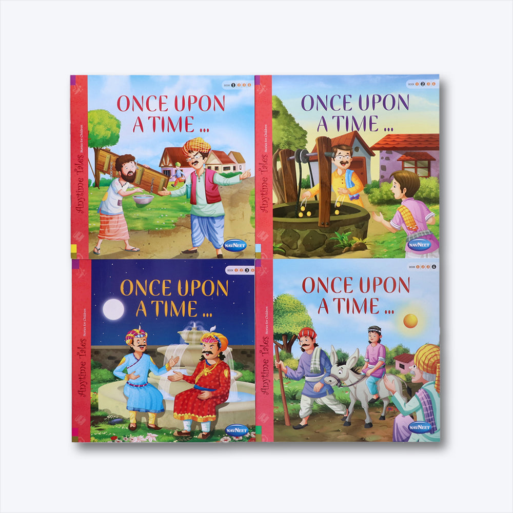 Navneet Once Upon A Time Story Books 1 to 4- With Colourful Illustrations- Read aloud stories for kids- Best collection of short stories- Most loved stories