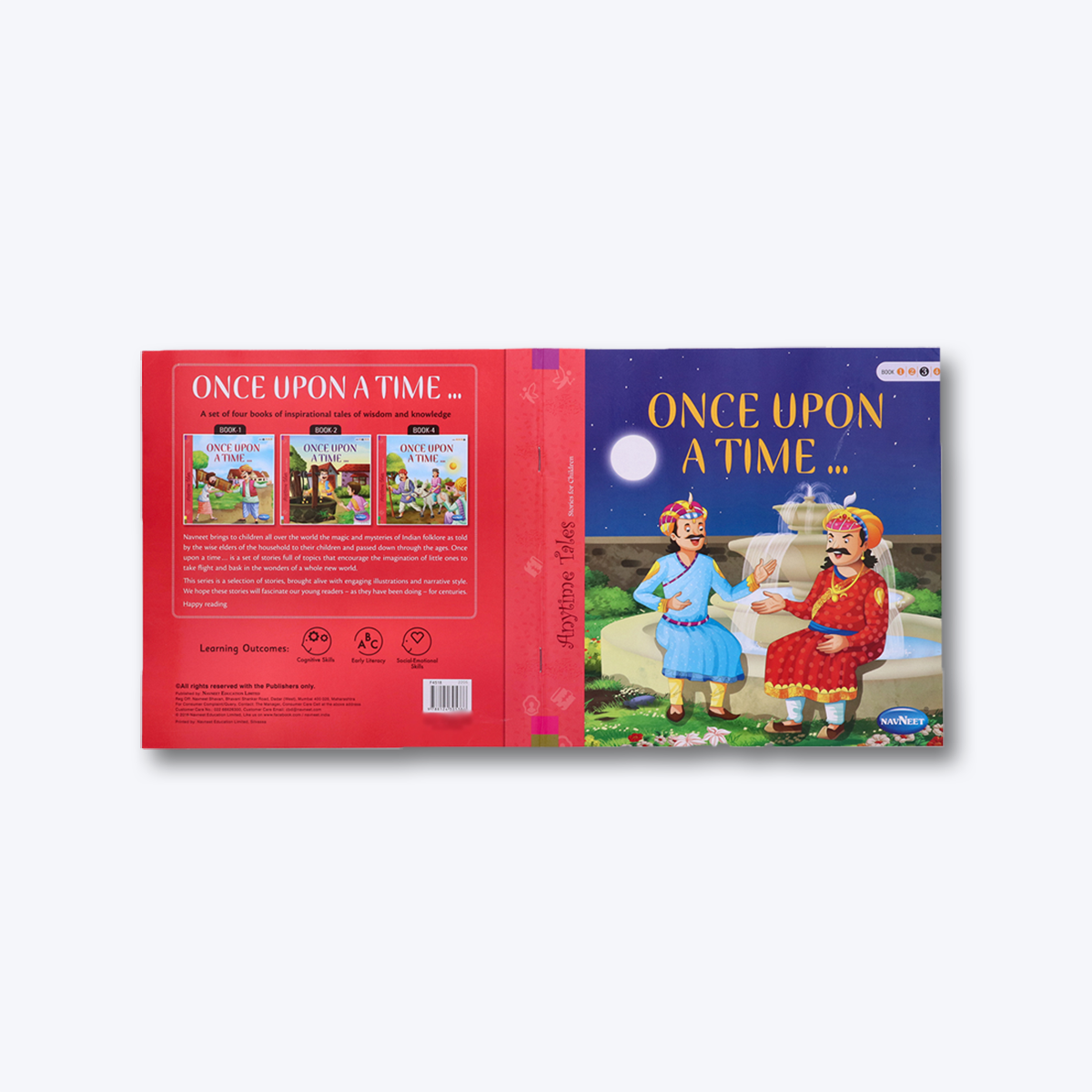 Navneet Once Upon A Time Story Books 1 to 4- With Colourful Illustrations- Read aloud stories for kids- Best collection of short stories- Most loved stories