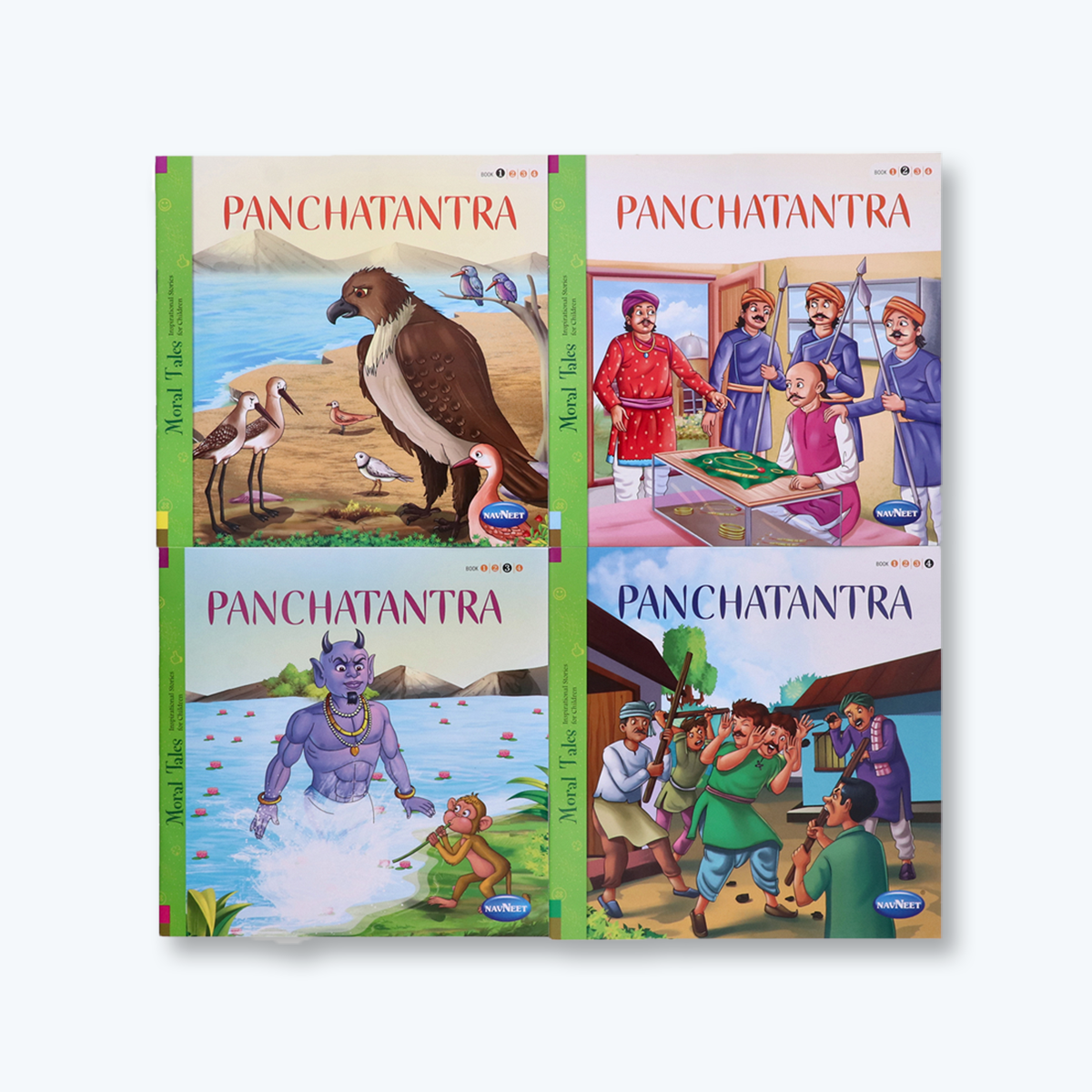 Navneet Panchatantra Books 1 to 4- With Colourful Illustrations- Read aloud stories for kids- Best collection of old folk short stories