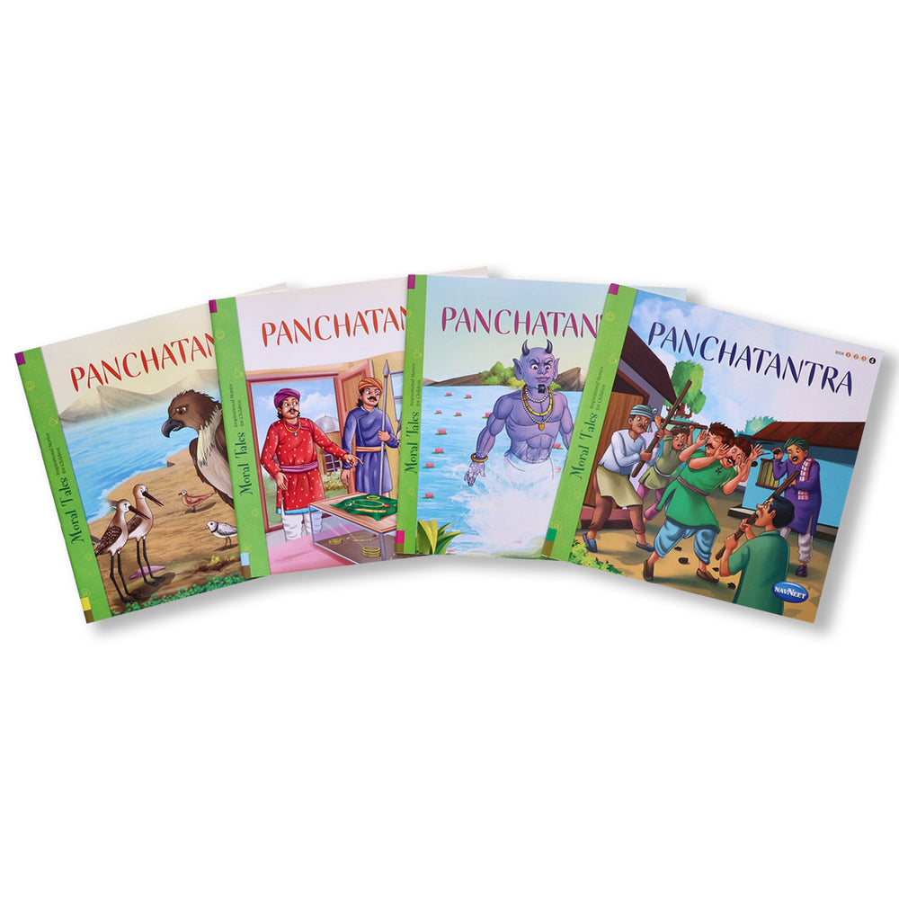 Navneet Panchatantra Books 1 to 4- With Colourful Illustrations- Read aloud stories for kids- Best collection of old folk short stories