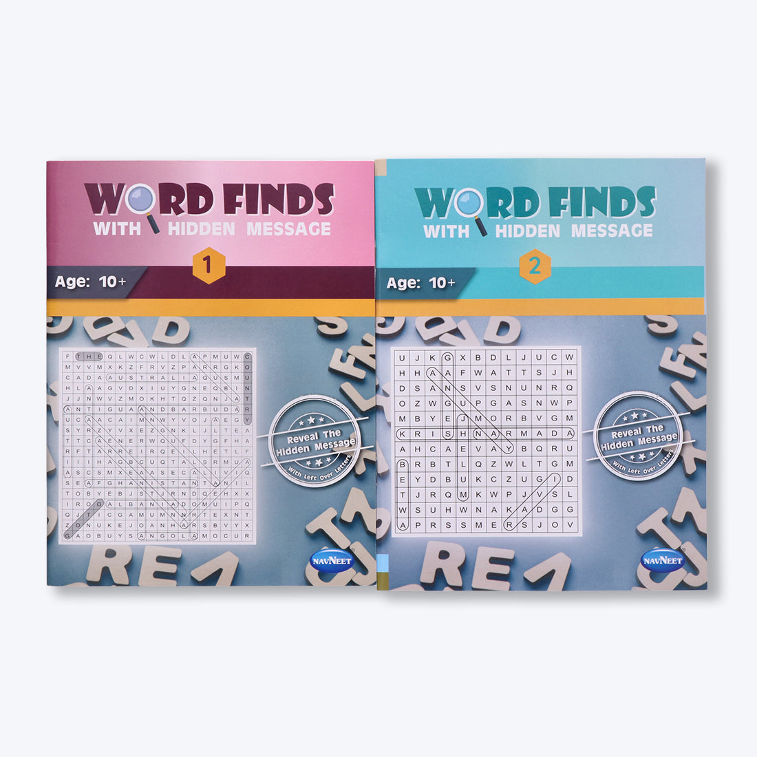 Navneet Word finds with Hidden Message Book 1 and 2-Develops Essential Skills- A collection of activities Pack Of 1
