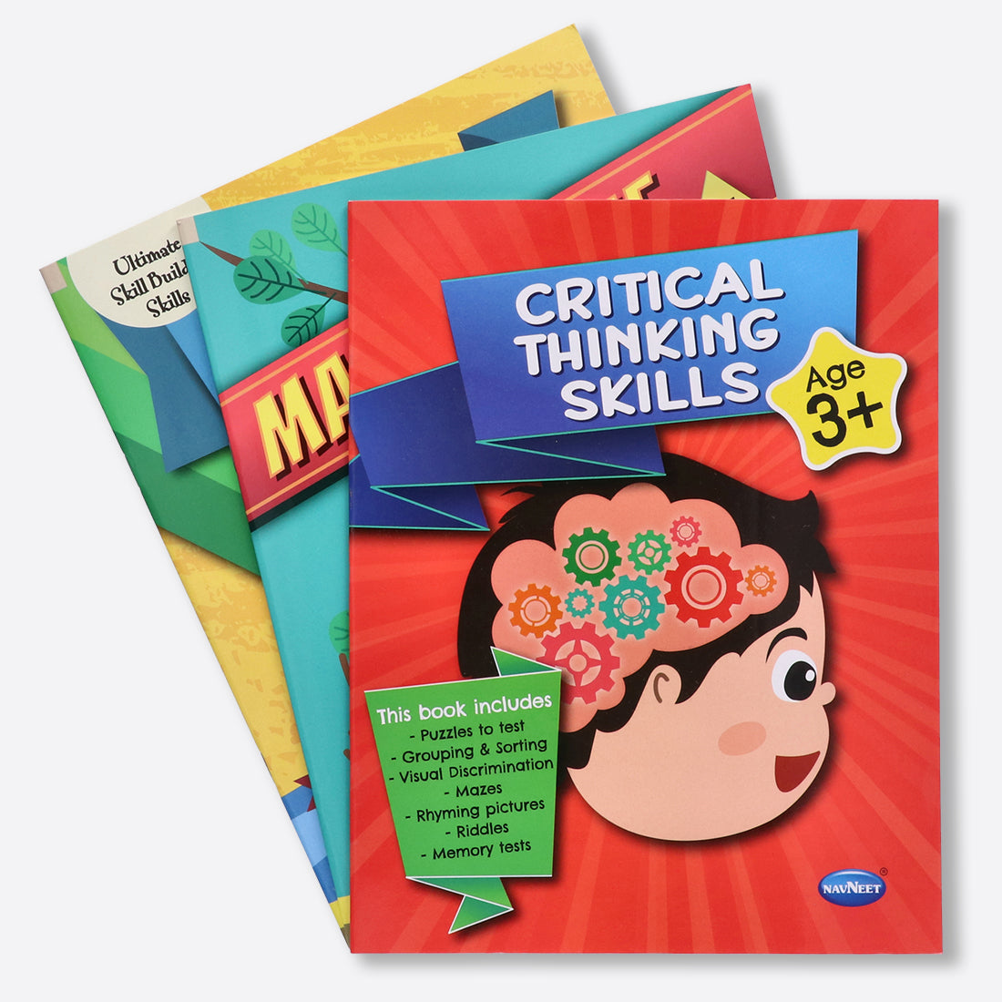 Navneet Pencil Control, Maze & Critical Thinking Activity Books for 3 Year & Above Kids- More than 90 activities- Practice Pattern Writing- Fun Skill Based books