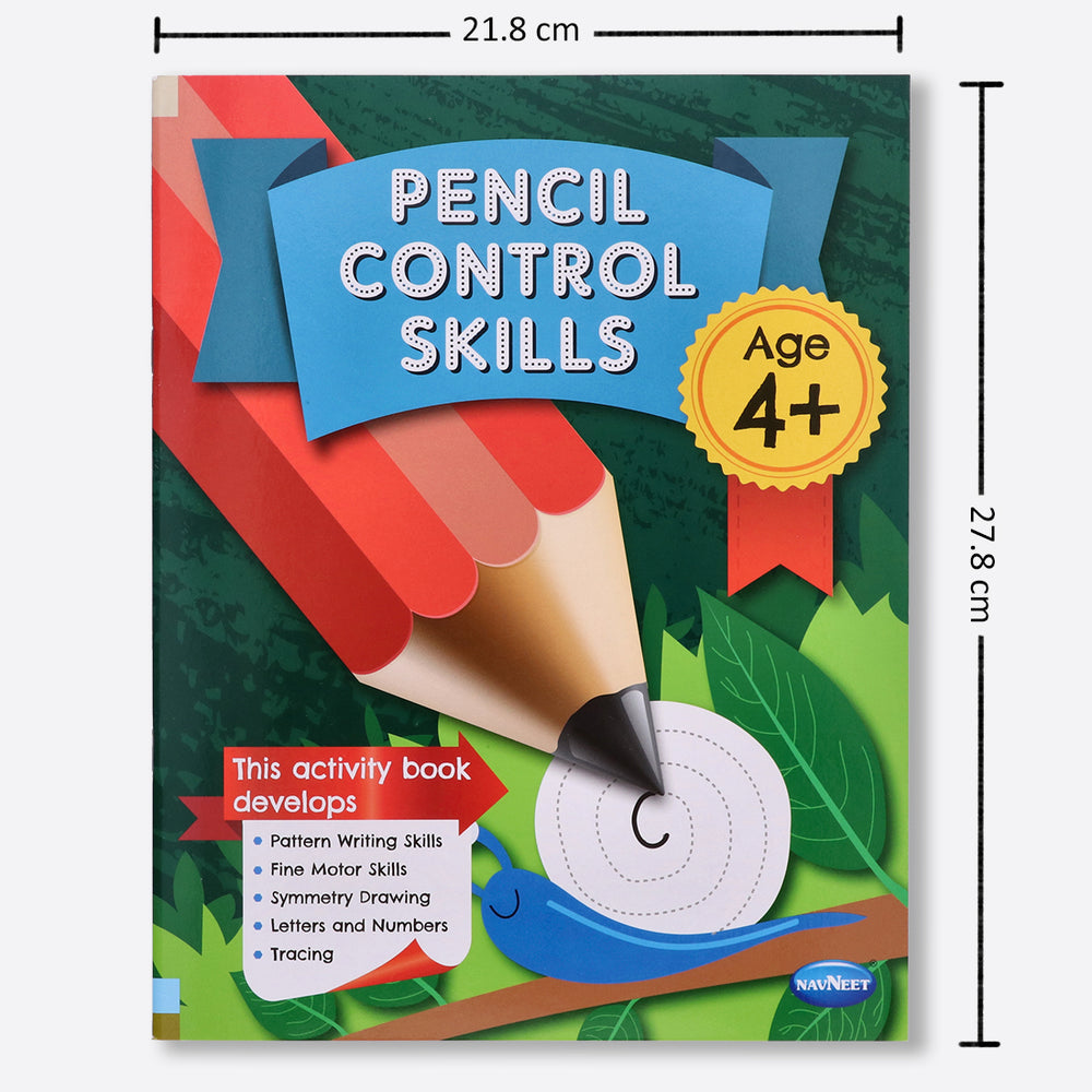 Navneet Pencil Control, Maze & Critical Thinking Activity Books for 4 Year & Above Kids- 3 Books- More than 90 activities- Practice Pattern Writing- Fun Skill Based books