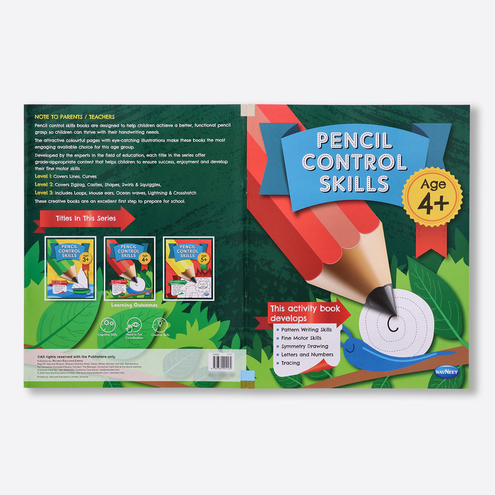 Navneet Pencil Control, Maze & Critical Thinking Activity Books for 4 Year & Above Kids- 3 Books- More than 90 activities- Practice Pattern Writing- Fun Skill Based books