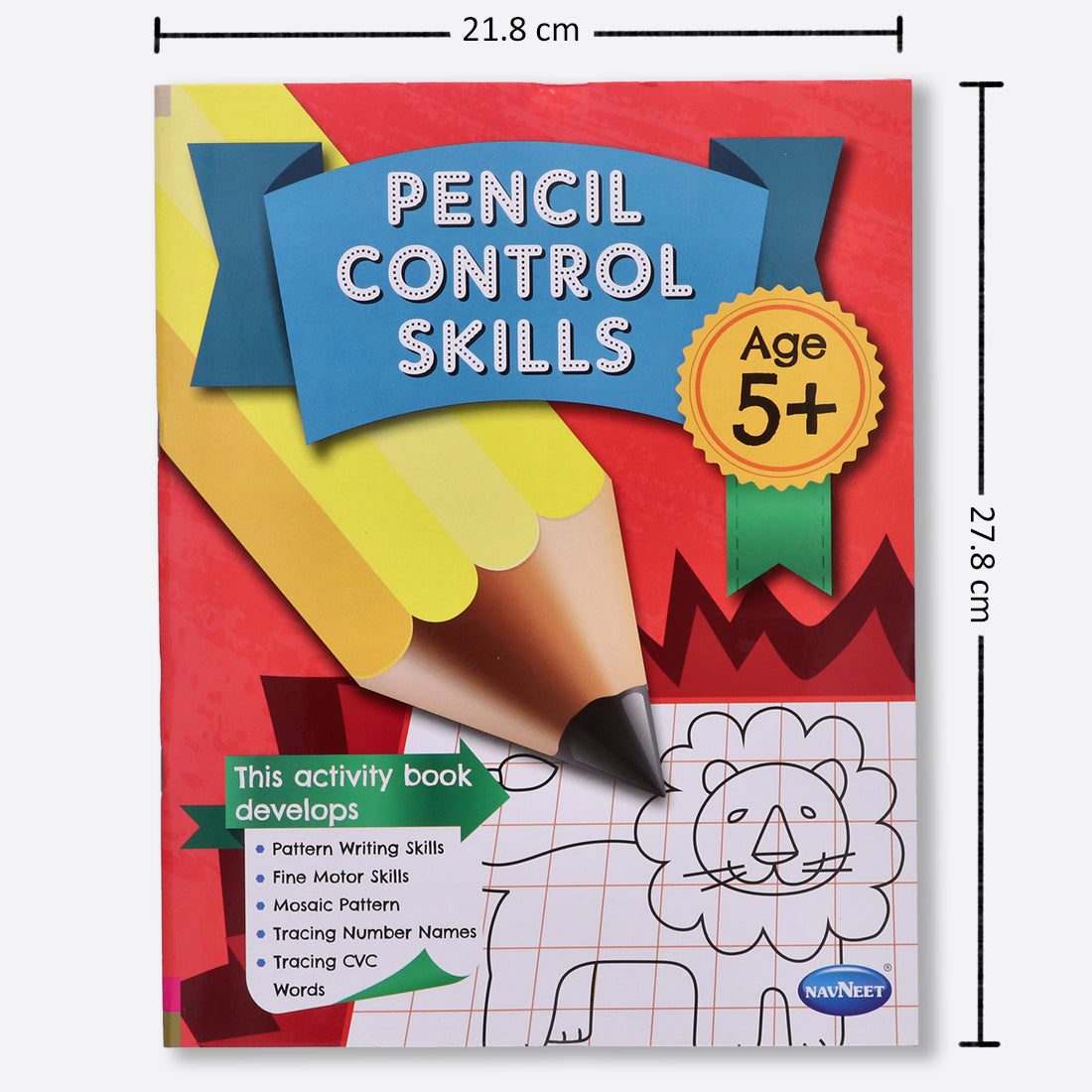 Navneet Pencil Control, Maze & Critical Thinking Activity Books for 5 Year & Above Kids- 3 Books- More than 90 activities- Practice Pattern Writing- Fun Skill Based books