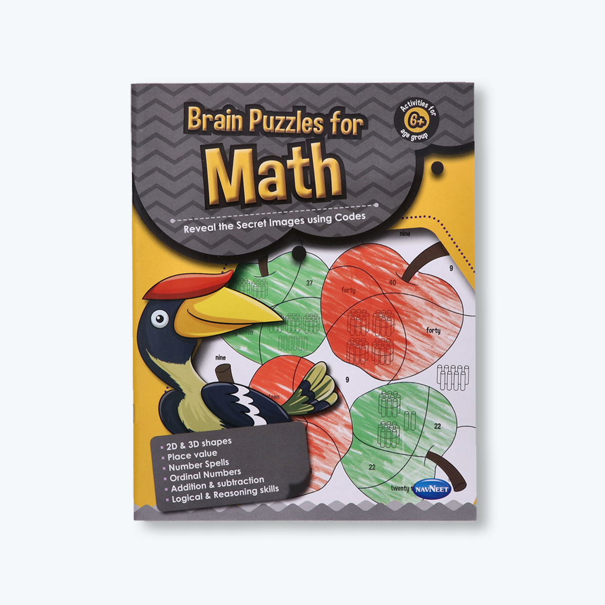 Navneet Brain Puzzle Activity Books - Brain activities for kids - Foundational Literacy & Numeracy books - Age 6+
Educational - Phonics, spells, Numbers, Add, Subtract
