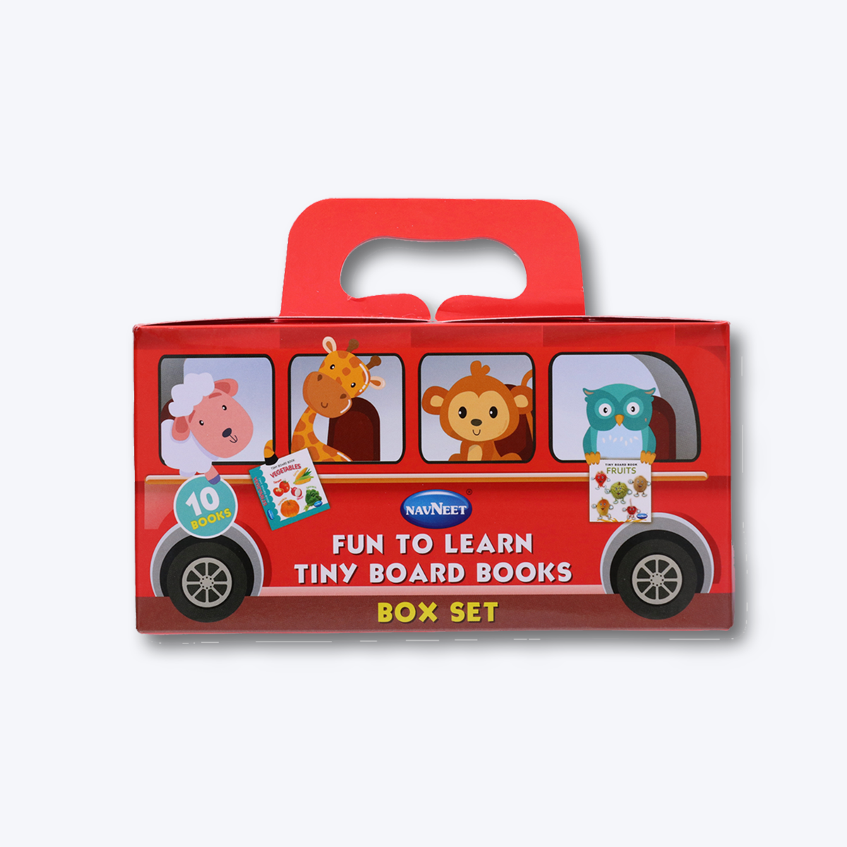 Navneet's Fun to Learn Box Set - 10 Tiny Board books - My First Library of Picture board books - Best first books for Toddlers and babies - Early learning board  books