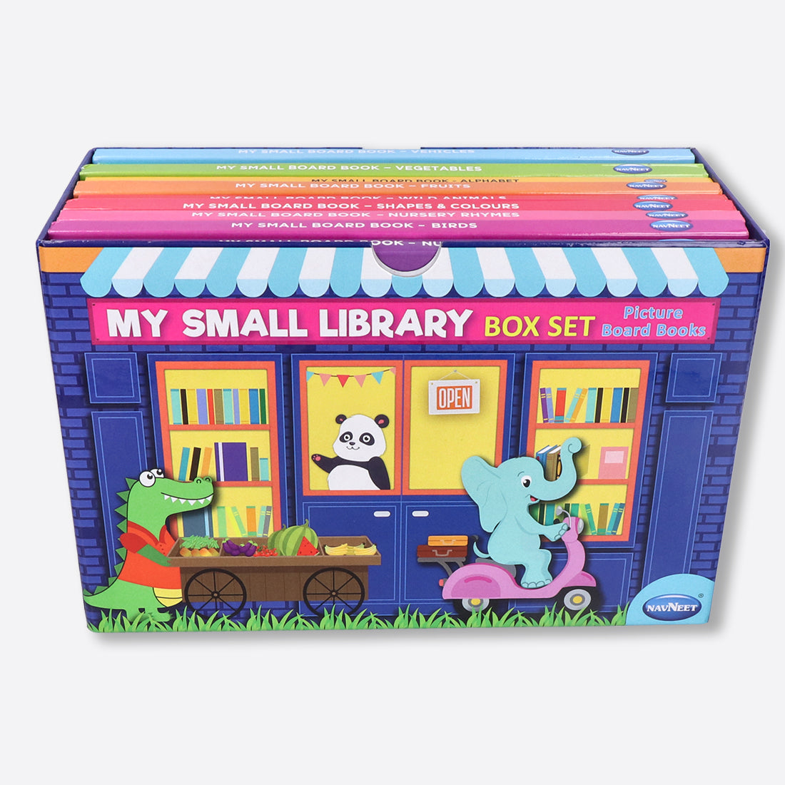 Navneet My Small Library Box Set - 300 First words for Toddlers & babies - Best Picture board books for Early learners - 10 popular themes for Preschool - Foundational Literacy