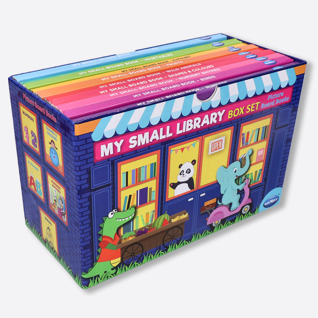 Navneet My Small Library Box Set - 300 First words for Toddlers & babies - Best Picture board books for Early learners - 10 popular themes for Preschool - Foundational Literacy