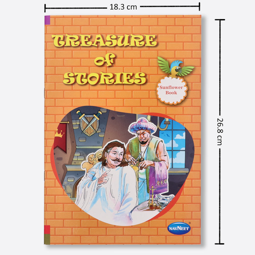Navneet Treasure of Stories 5 books- Colourful Illustrations - Read aloud stories - classic stories with Morals - 30+ bedtime stories - Library books - Early Literacy skills.