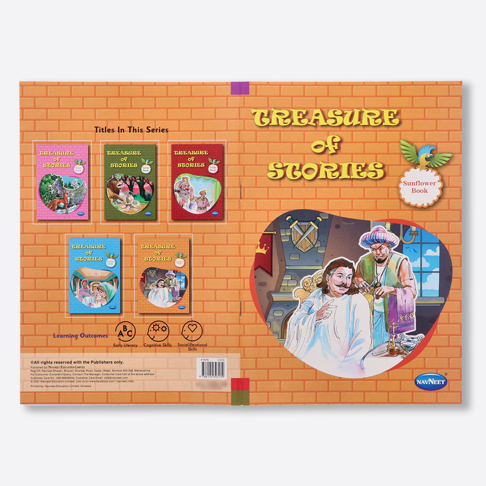 Navneet Treasure of Stories 5 books- Colourful Illustrations - Read aloud stories - classic stories with Morals - 30+ bedtime stories - Library books - Early Literacy skills.