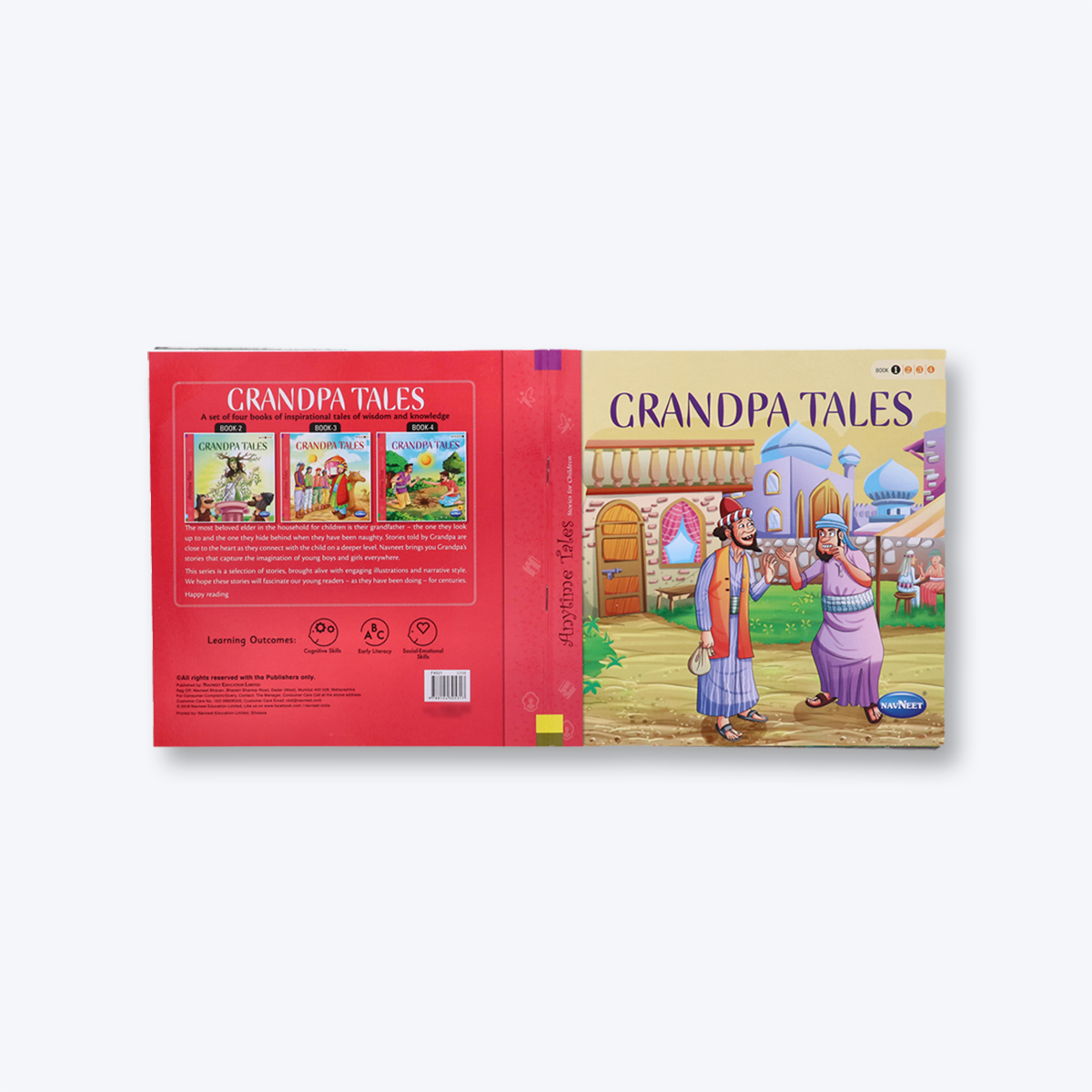 Navneet Grandpa Tales Story Books 1 to 4- With Colourful Illustrations- Read aloud stories for kids- Best collection of short stories- Famous Reading Library
