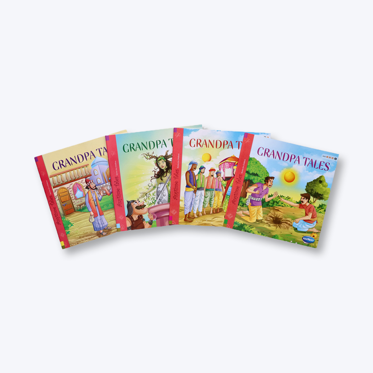 Navneet Grandpa Tales Story Books 1 to 4- With Colourful Illustrations- Read aloud stories for kids- Best collection of short stories- Famous Reading Library