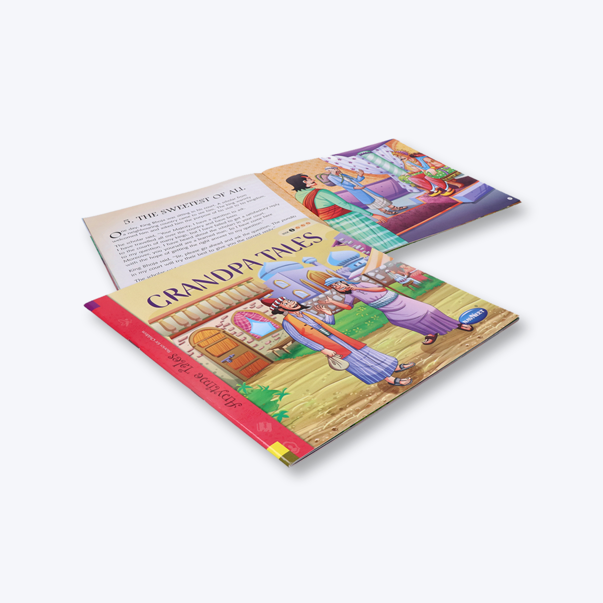 Navneet Grandpa Tales Story Books 1 to 4- With Colourful Illustrations- Read aloud stories for kids- Best collection of short stories- Famous Reading Library