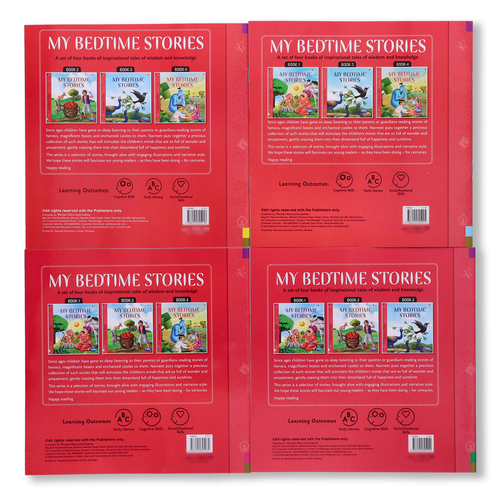 Navneet My Bedtime Stories Book 1 to 4- With Colourful Illustrations- Read aloud stories for kids- Best collection of short stories- Most loved stories