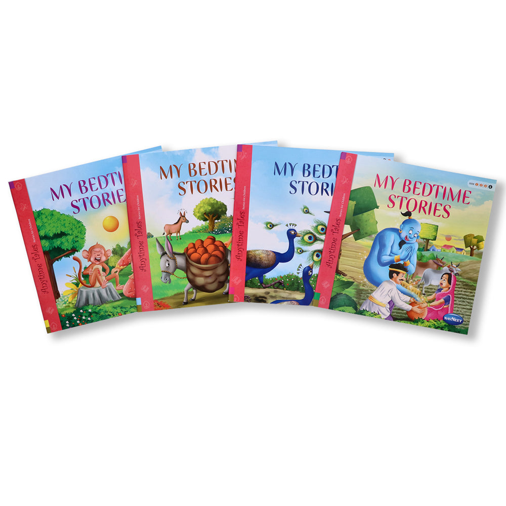 Navneet My Bedtime Stories Book 1 to 4- With Colourful Illustrations- Read aloud stories for kids- Best collection of short stories- Most loved stories