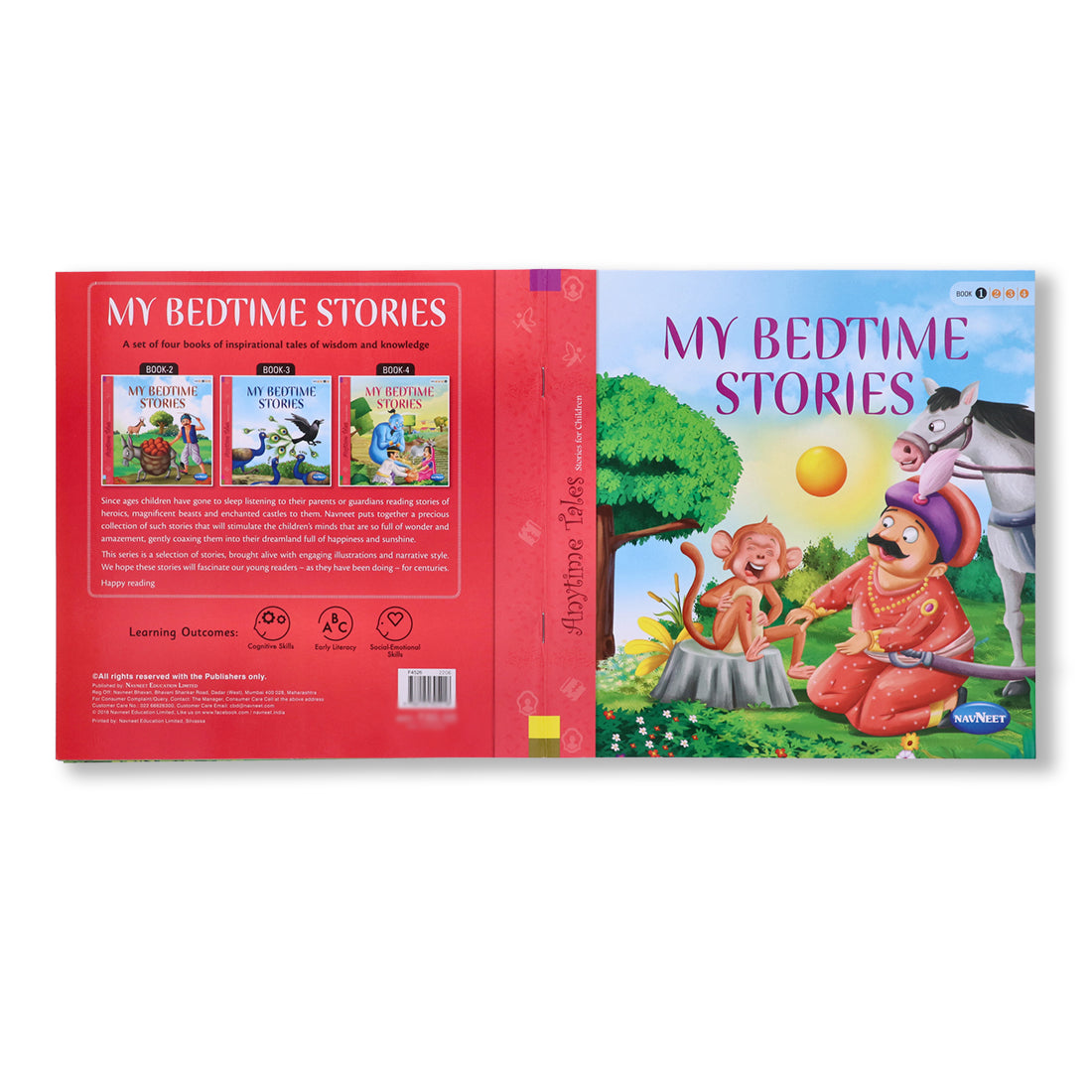 Navneet My Bedtime Stories Book 1 to 4- With Colourful Illustrations- Read aloud stories for kids- Best collection of short stories- Most loved stories