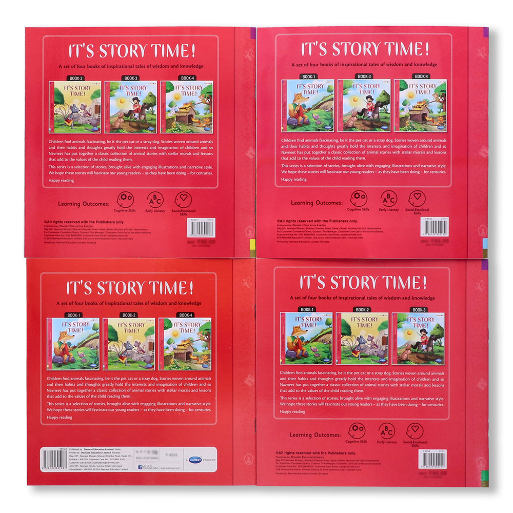 Navneet It's Story Time (Story Books) 1 to 4- Best for building lifetime bond with reading- With Colourful Illustrations- Read aloud stories for kids- Best Library Book Collection