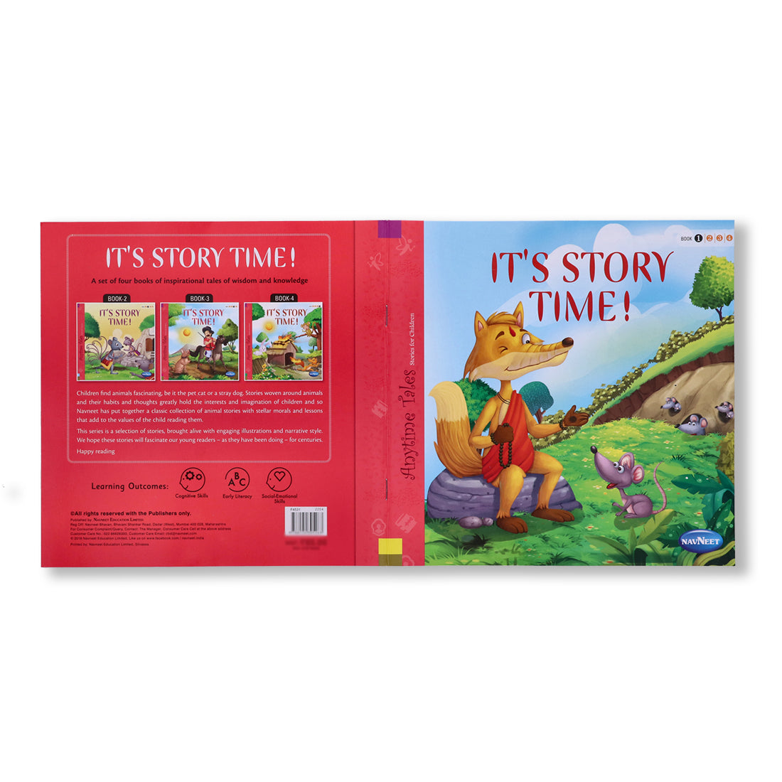 Navneet It's Story Time (Story Books) 1 to 4- Best for building lifetime bond with reading- With Colourful Illustrations- Read aloud stories for kids- Best Library Book Collection
