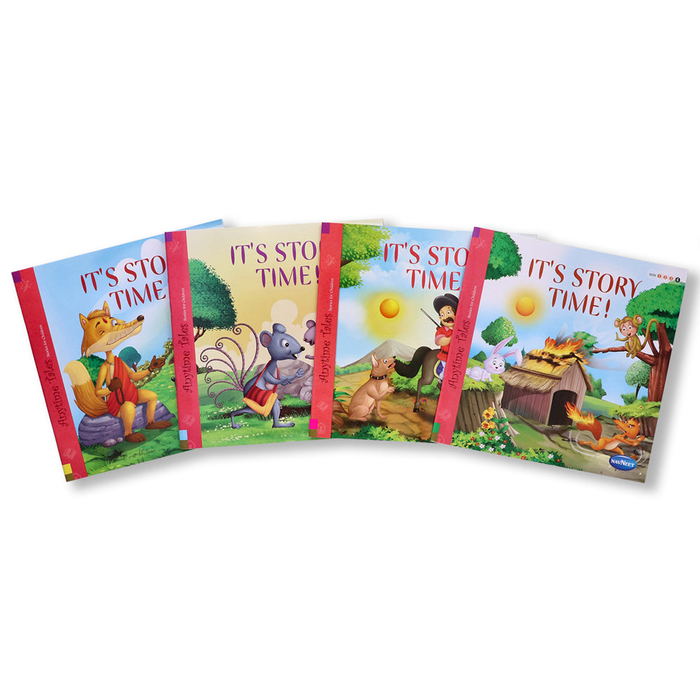Navneet It's Story Time (Story Books) 1 to 4- Best for building lifetime bond with reading- With Colourful Illustrations- Read aloud stories for kids- Best Library Book Collection