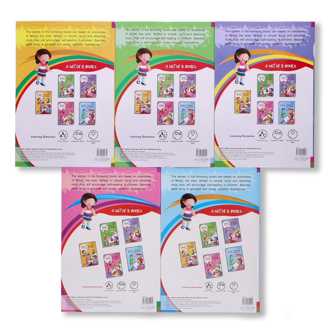 Navneet Birbal The Wise Books 1 to 5- With Colourful Illustrations- Akbar & Birbal- Read aloud stories for kids- Best collection of witty stories- Classic Tales From India