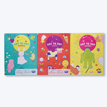 Navneet Dot 2 Dot -Fun with alphabets, Numbers and Shapes -drawing and colouring book