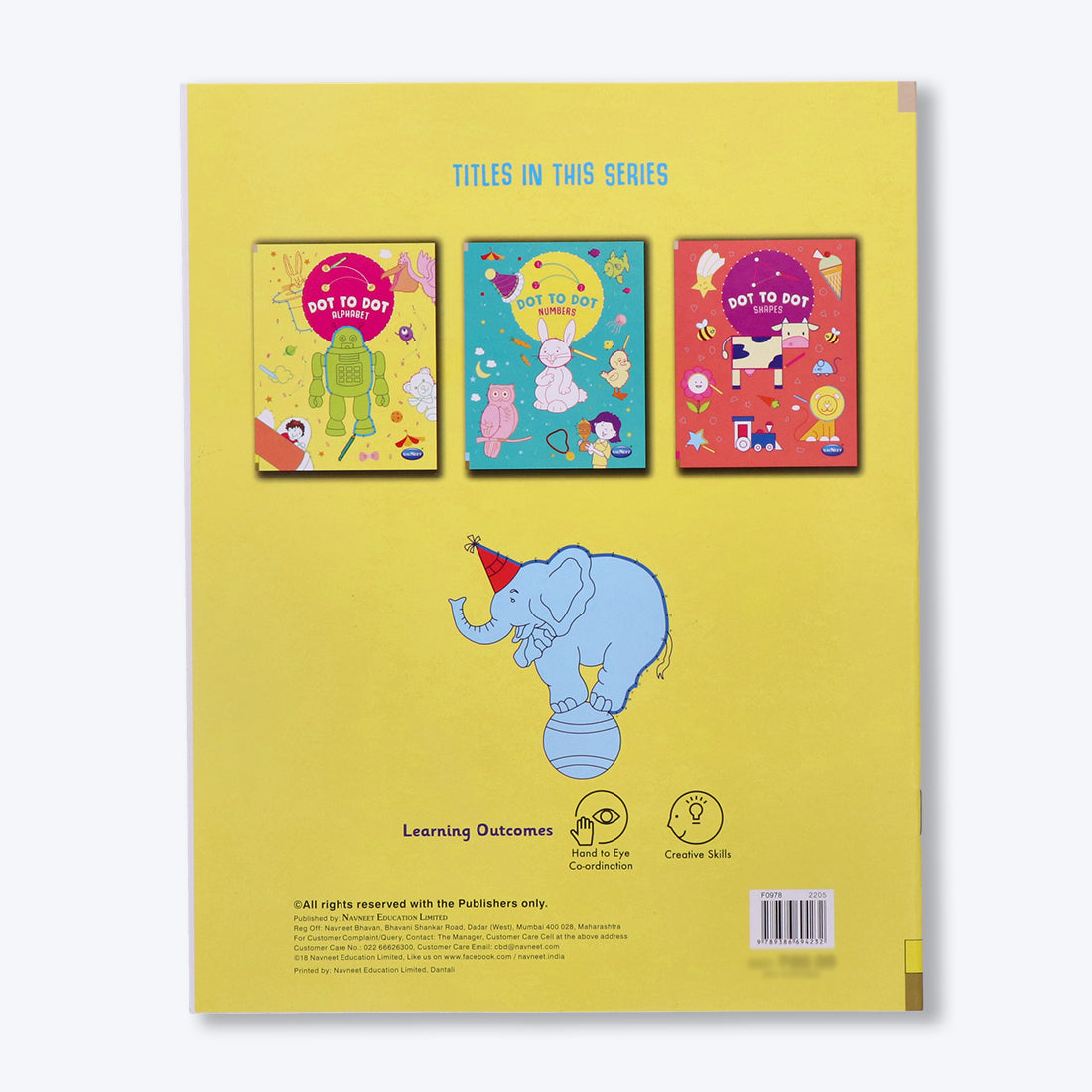 Navneet Dot 2 Dot -Fun with alphabets, Numbers and Shapes -drawing and colouring book
