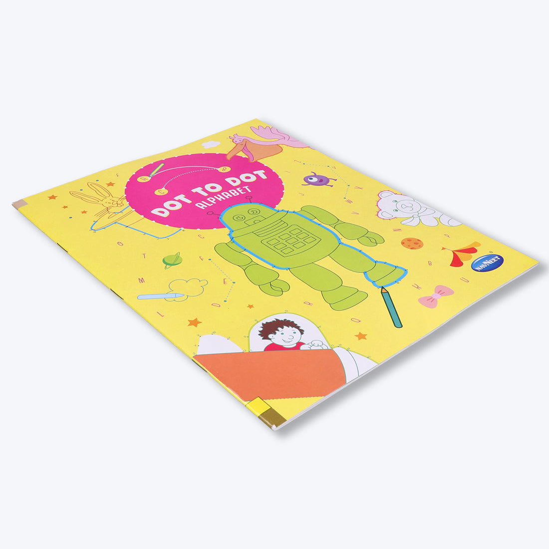 Navneet Dot 2 Dot -Fun with alphabets, Numbers and Shapes -drawing and colouring book