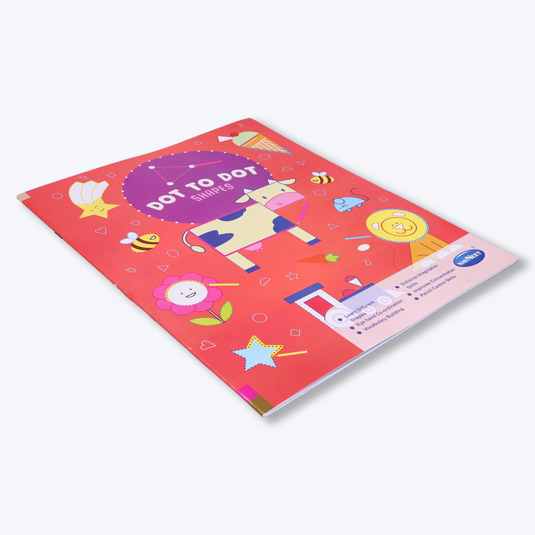 Navneet Dot 2 Dot -Fun with alphabets, Numbers and Shapes -drawing and colouring book