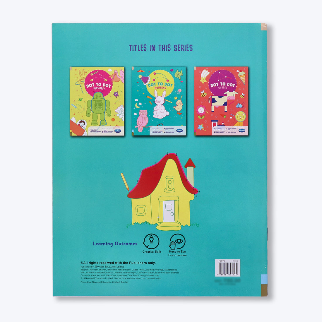 Navneet Dot 2 Dot -Fun with alphabets, Numbers and Shapes -drawing and colouring book