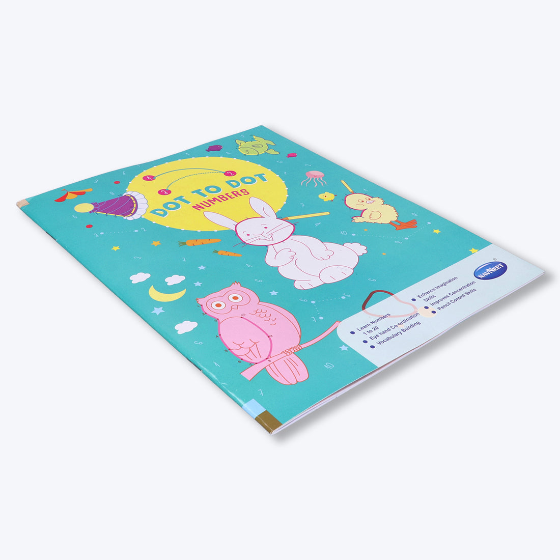 Navneet Dot 2 Dot -Fun with alphabets, Numbers and Shapes -drawing and colouring book