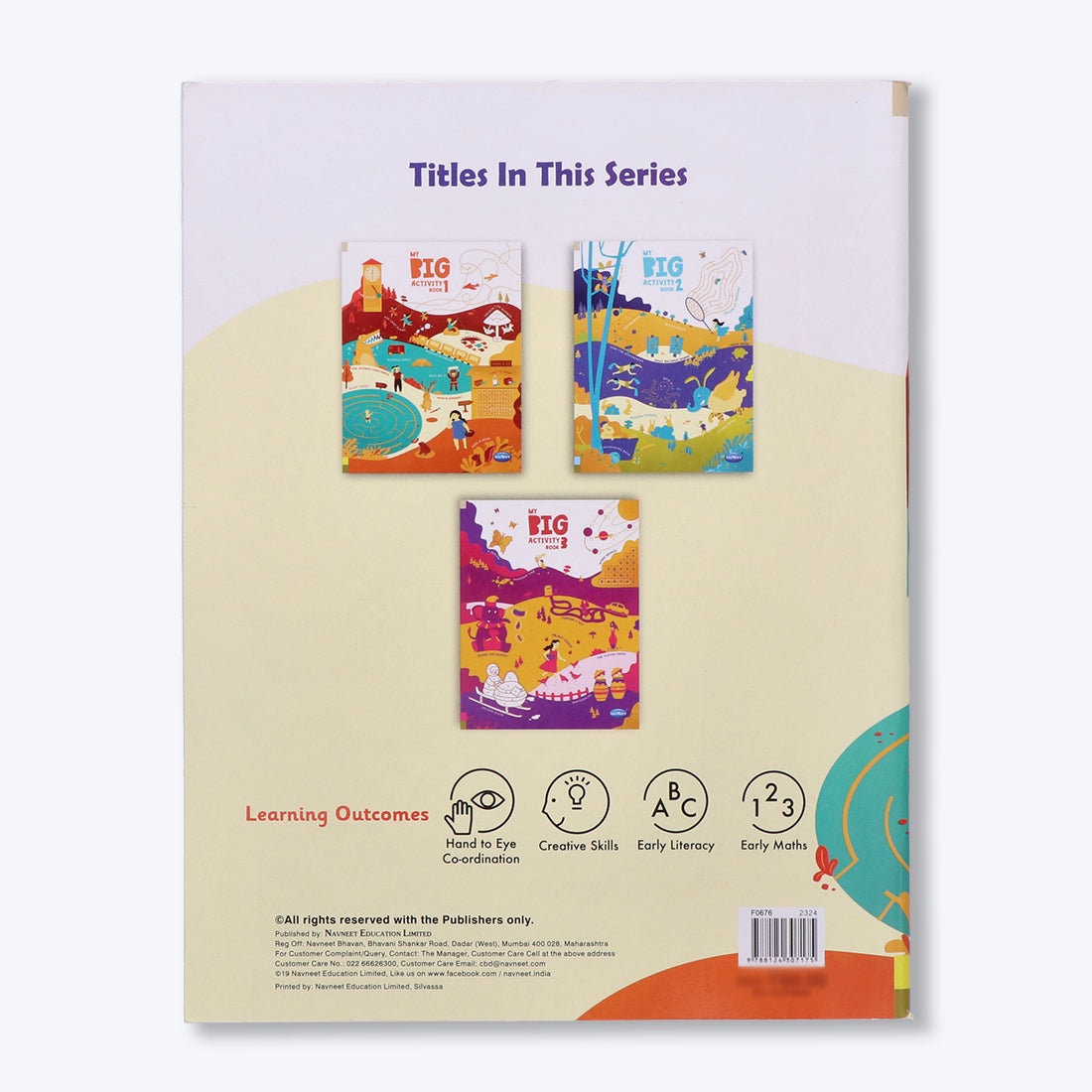 Navneet My Big Activity Book- 1 to 3-Best for holidays and rainy days