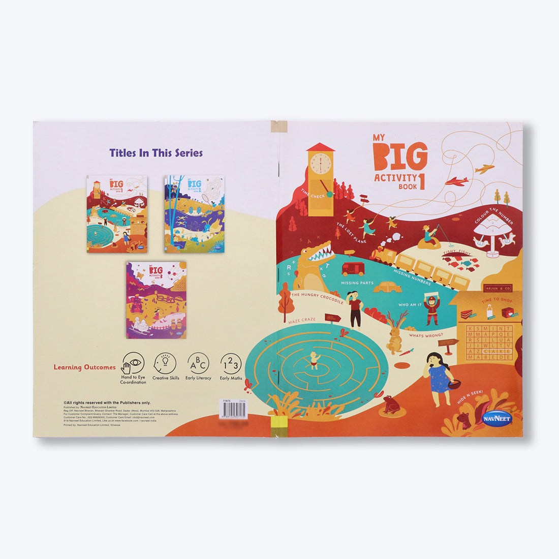 Navneet My Big Activity Book- 1 to 3-Best for holidays and rainy days