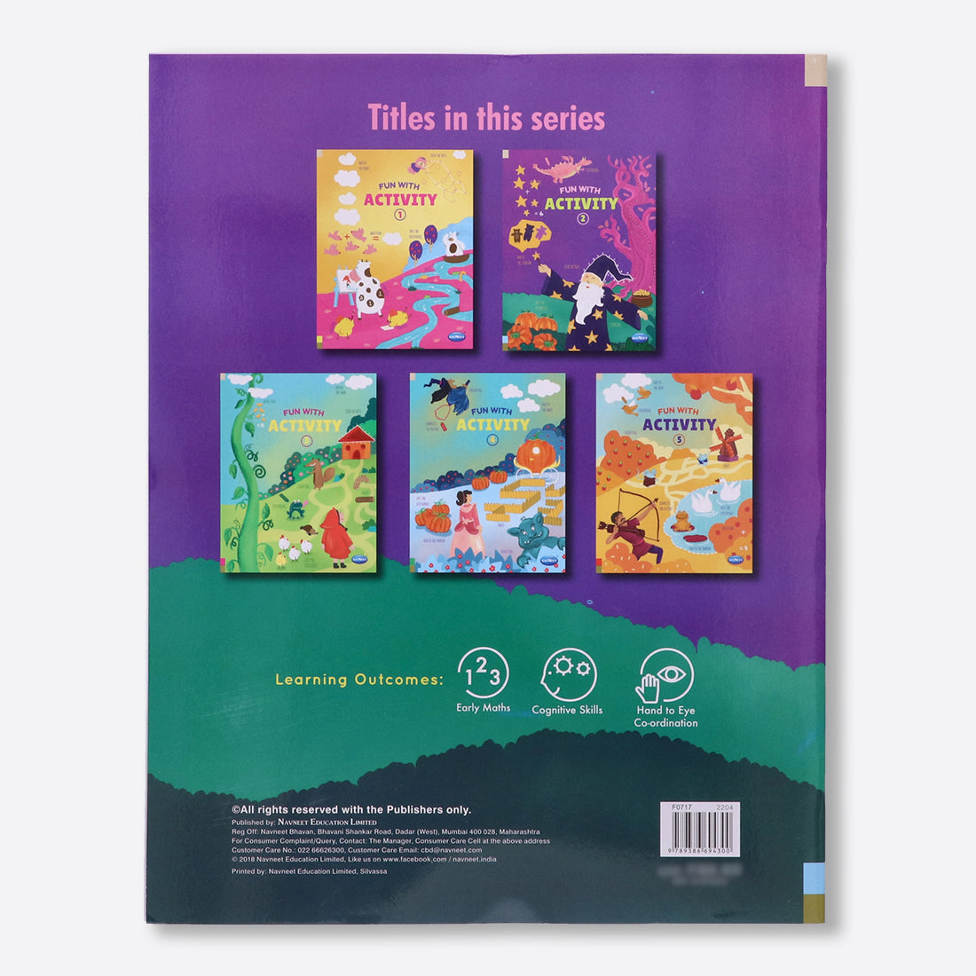 Navneet Fun With Activity Books Set of 5 books for Kindergarten Kids- Develops Essential skills- a collection of activities- Busy Vacation Activity Books - Brain booster books