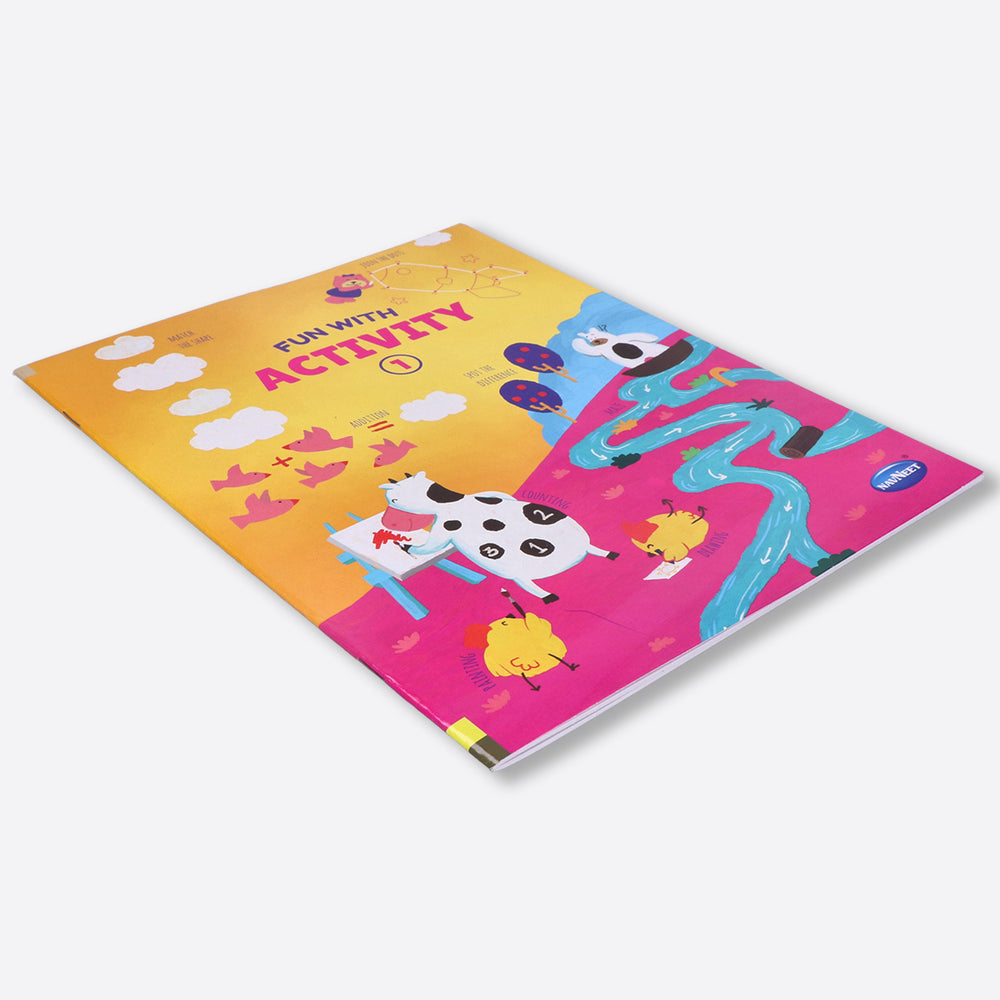 Navneet Fun With Activity Books Set of 5 books for Kindergarten Kids- Develops Essential skills- a collection of activities- Busy Vacation Activity Books - Brain booster books