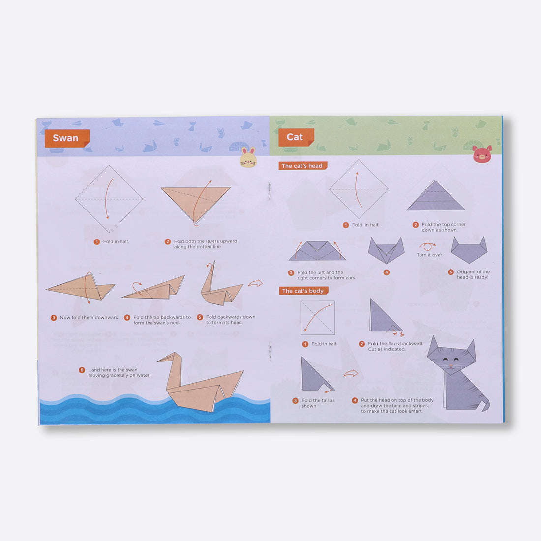Navneet My Book Paper Folding – Set of 4 books – with Craft Papers- Paper Origami for Beginners-  Step by step illustrated instructions - DIY -  Origami projects -  Simple themes