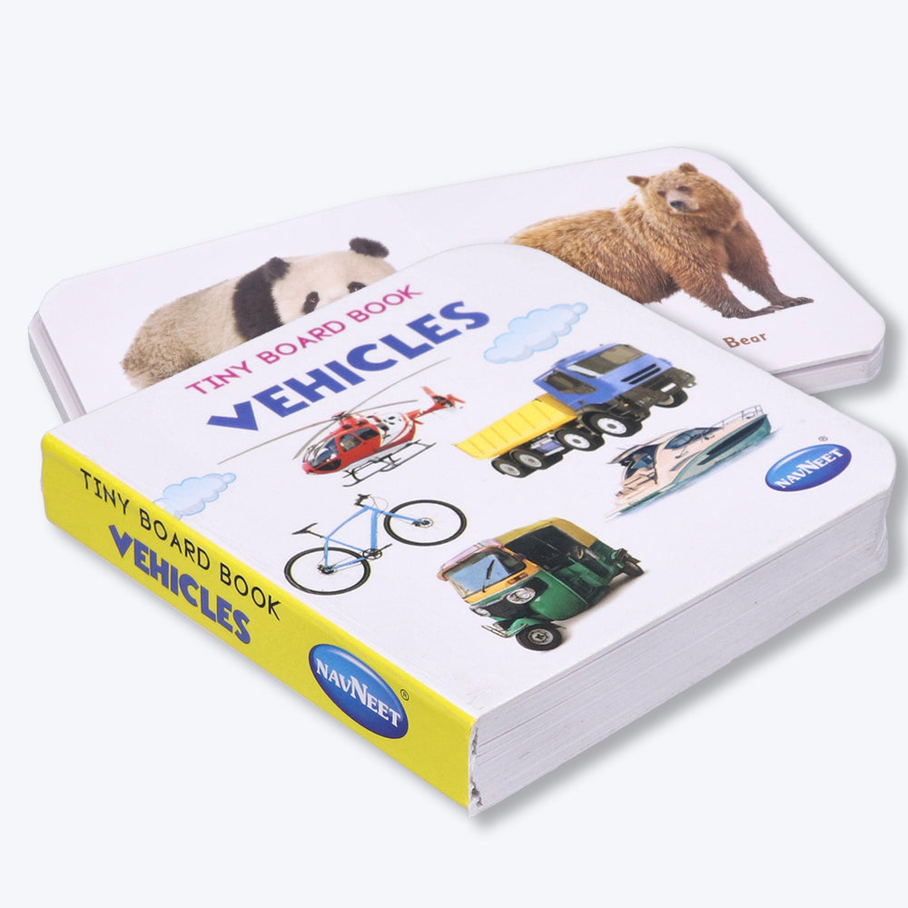 Navneet Tiny Board Book Library- Best Picture board books for tiny tots: 5 Books- Birds, Wild animals, Fruits, Vegetables, Vehicles- Early Learning Books
