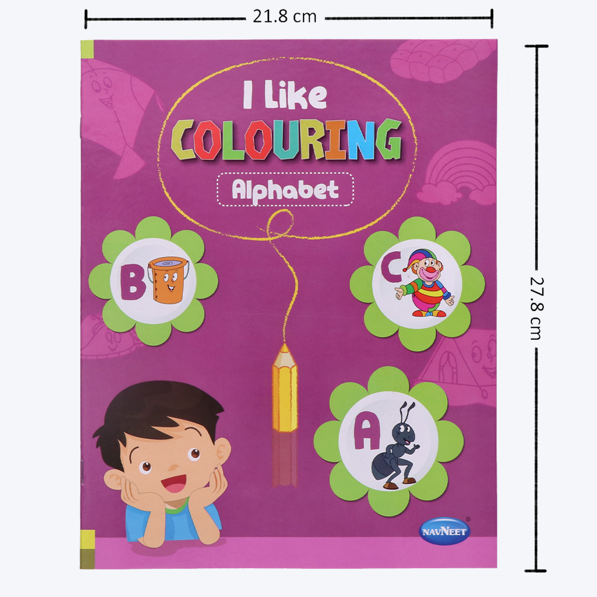 Navneet I Like Colouring book series(Alphabet, Numbers,Ka Kha Gha and shapes) age approipriate colouring books Youva colours