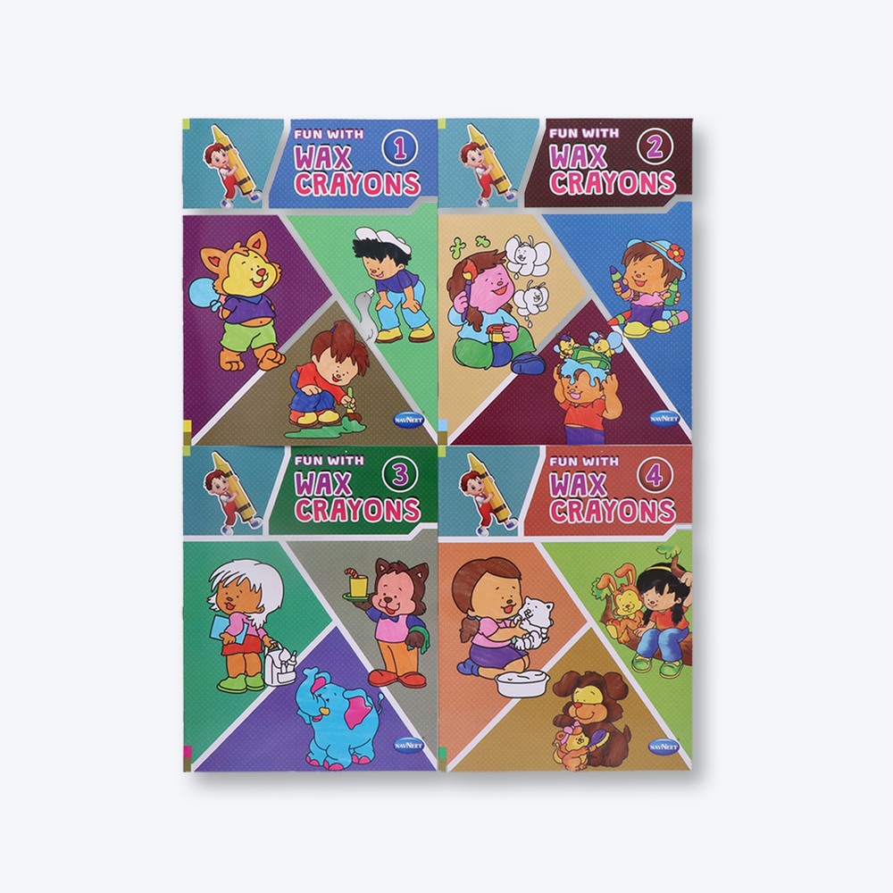 Navneet Fun with Wax Crayons colouring books series for all age groups and fun activity
