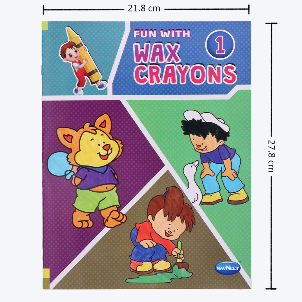 Navneet Fun with Wax Crayons colouring books series for all age groups and fun activity