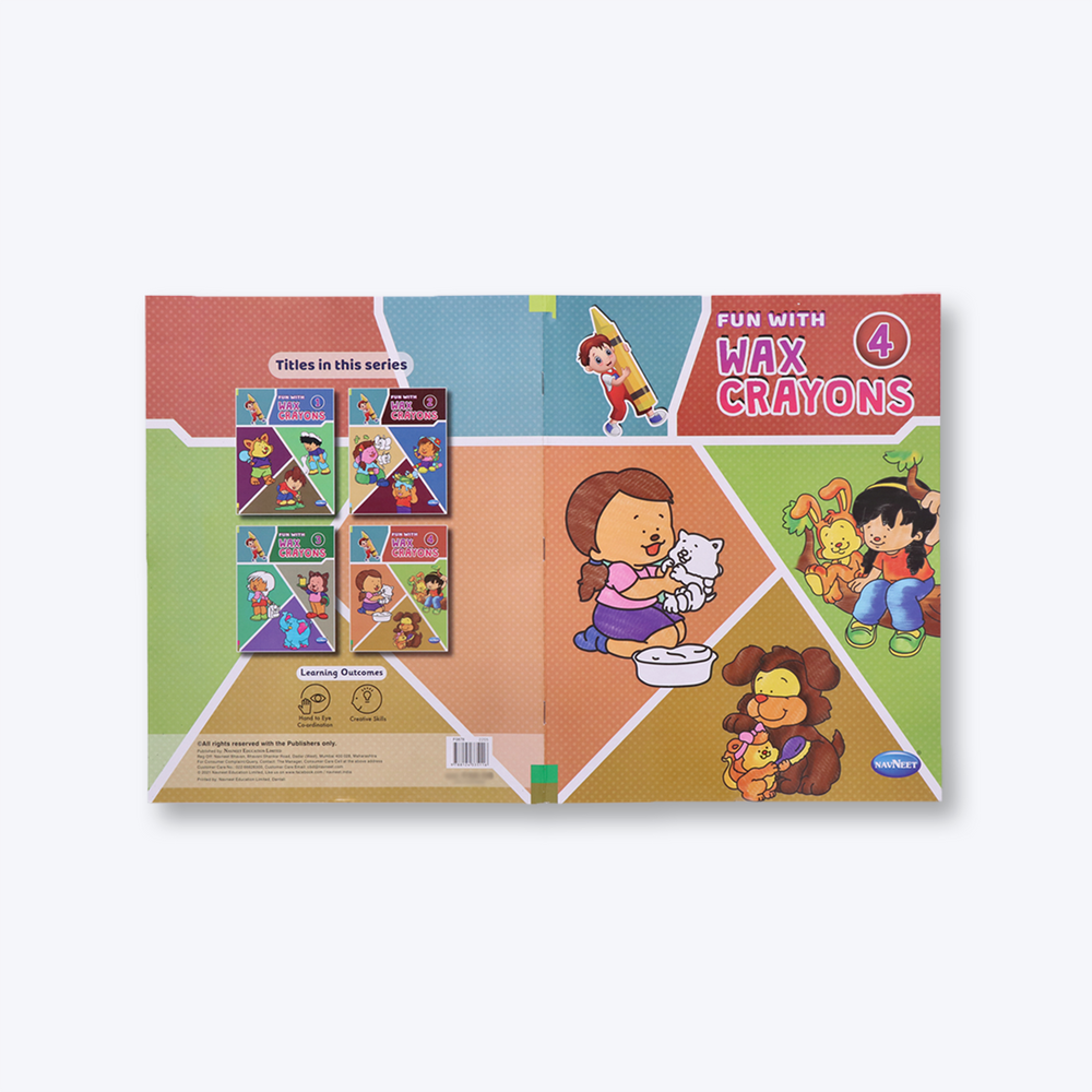 Navneet Fun with Wax Crayons colouring books series for all age groups and fun activity